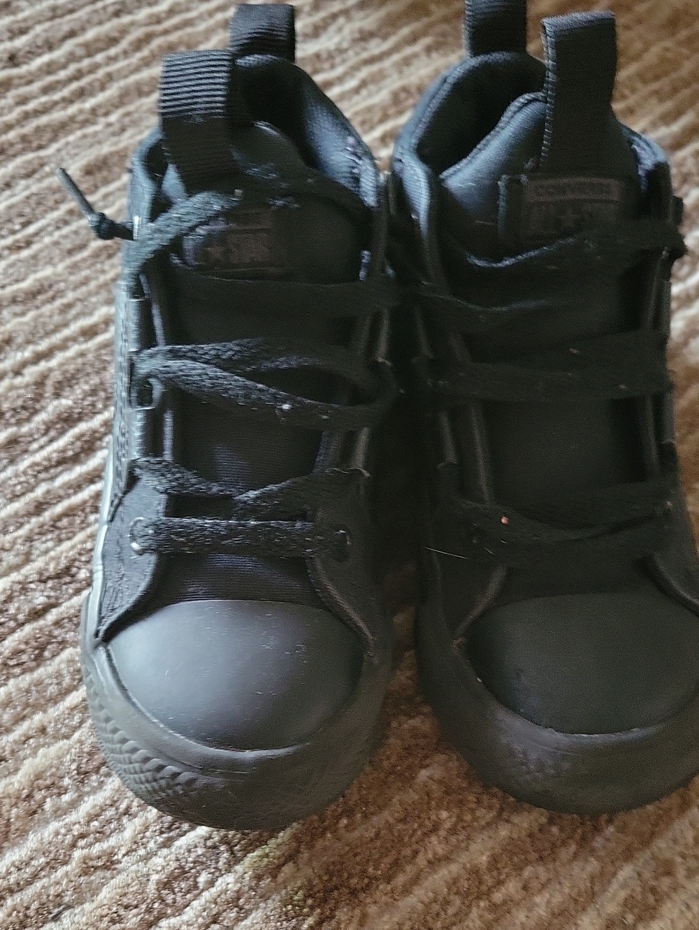 Converde Kids Black High-Top Sneakers